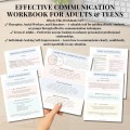 Effective Communication Workbook, Therapist Toolkit Counseling Resources for Active Listening Assertive Communication for Teens & Adults