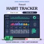 Habit Tracker Spreadsheet Dark Mode Google Sheets Excel Daily Habit Planner Weekly Goal Planner Digital Routine Dashboard Habit To Do List