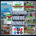 130000 Videos Bundle: Satisfying, Luxury, Animated AI, Motivational, Funny, Cat, Gym Instagram Reels, YouTube Shorts, TikTok