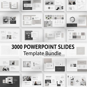 3000 PowerPoint Slide Templates | Modern Business Presentation (Digital Download)