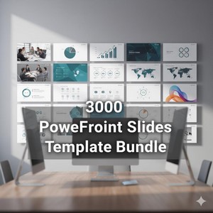 3000 PowerPoint Slide Templates | Modern Business Presentation (Digital Download)
