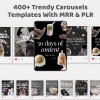 400+ Faceless Instagram Carousel Templates Canva | Aesthetic IG & TikTok Slides | PLR MRR Digital Product to Resell