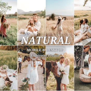 80 Natural LIGHTROOM Presets, Spring Outdoor Preset, Creamy Preset, Bohemian Preset, Warm Light Filter, Mobile Preset, Bright Desktop Preset