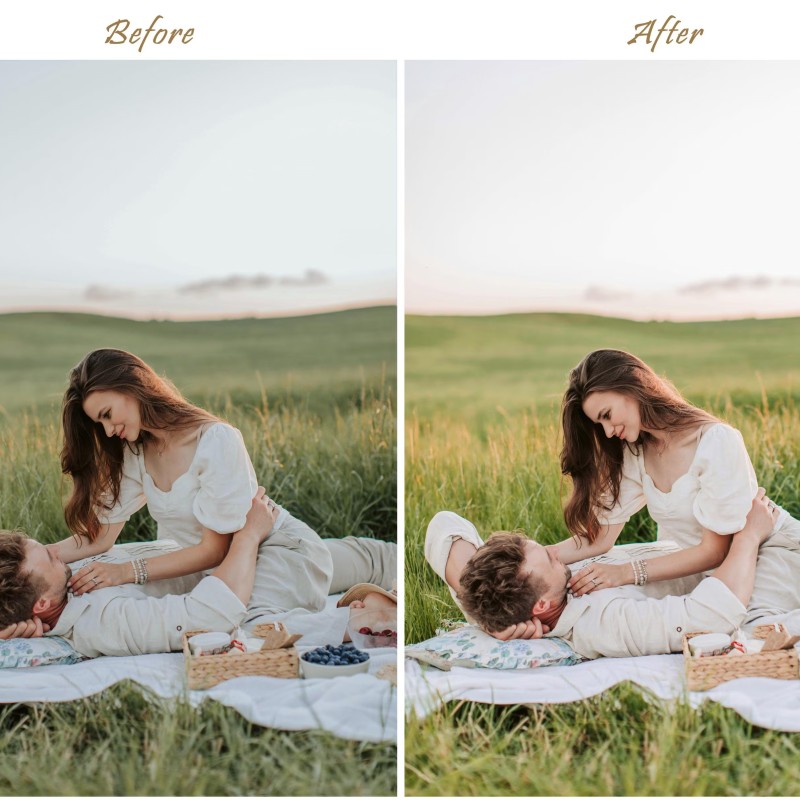 80 Natural LIGHTROOM Presets, Spring Outdoor Preset, Creamy Preset, Bohemian Preset, Warm Light Filter, Mobile Preset, Bright Desktop Preset