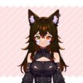 Black Wolf Girl Vtuber Model: Fully Rigged, Customizable (PNGTuber)