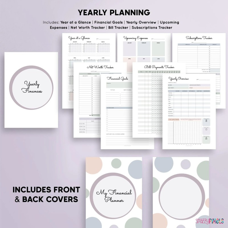 Budget Planner Printable PDF (Neutrals), Financial Planner Printable, Budgeting Binder, Finance Tracker Bundle, Paycheck Budget Template