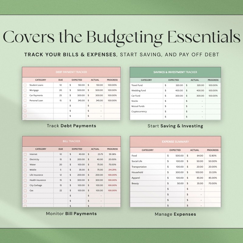 Budget Planner Google Sheets Monthly Budget Spreadsheet Excel Weekly Paycheck Budget Template Biweekly Budgeting by Paycheck Expense Tracker