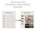 GOODNOTES 160+ Pages Wedding Planner Template Digital Download, PDF format, Minimalist Wedding Planner, Budget, Vision Boards, Hyperlinked
