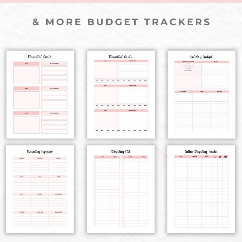 Printable Monthly Budget Planner: Bill Tracker, Savings & Debt (PDF Download)