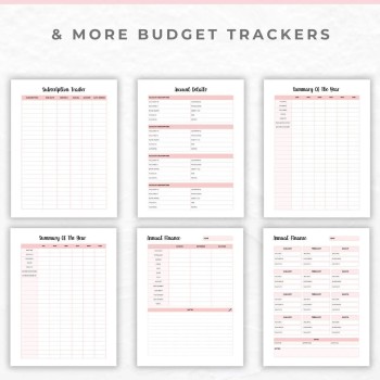Printable Monthly Budget Planner: Bill Tracker, Savings & Debt (PDF Download)