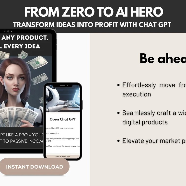 Chat GPT Canva Guide Craft & Sell Digital Products (Digital Download)