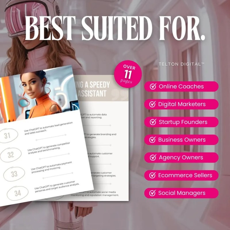 ChatGPT Business Guide | AI Productivity & Marketing eBook (Digital Download)