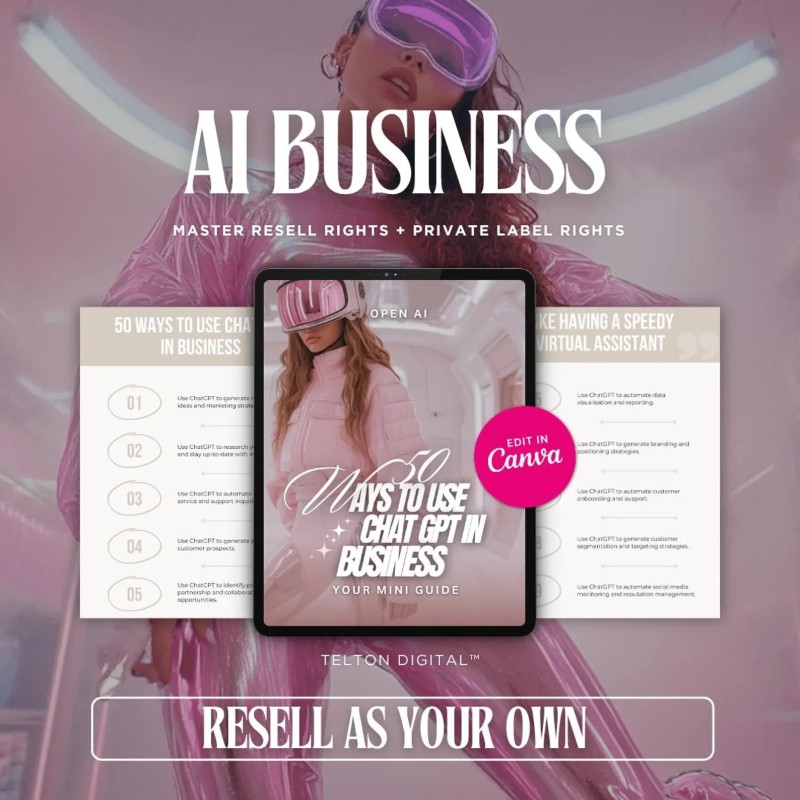 ChatGPT Business Guide | AI Productivity & Marketing eBook (Digital Download)