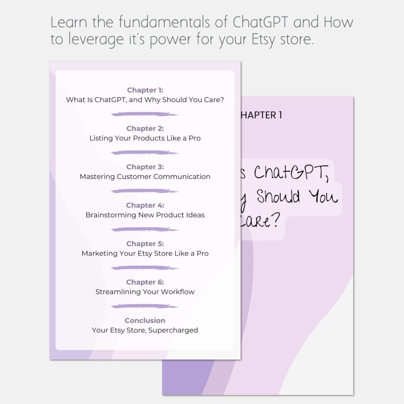 ChatGPT for Etsy Success: Smart Seller's Guide | Digital Download | AI Marketing | SEO Tips | Product Description Help | Algorithm