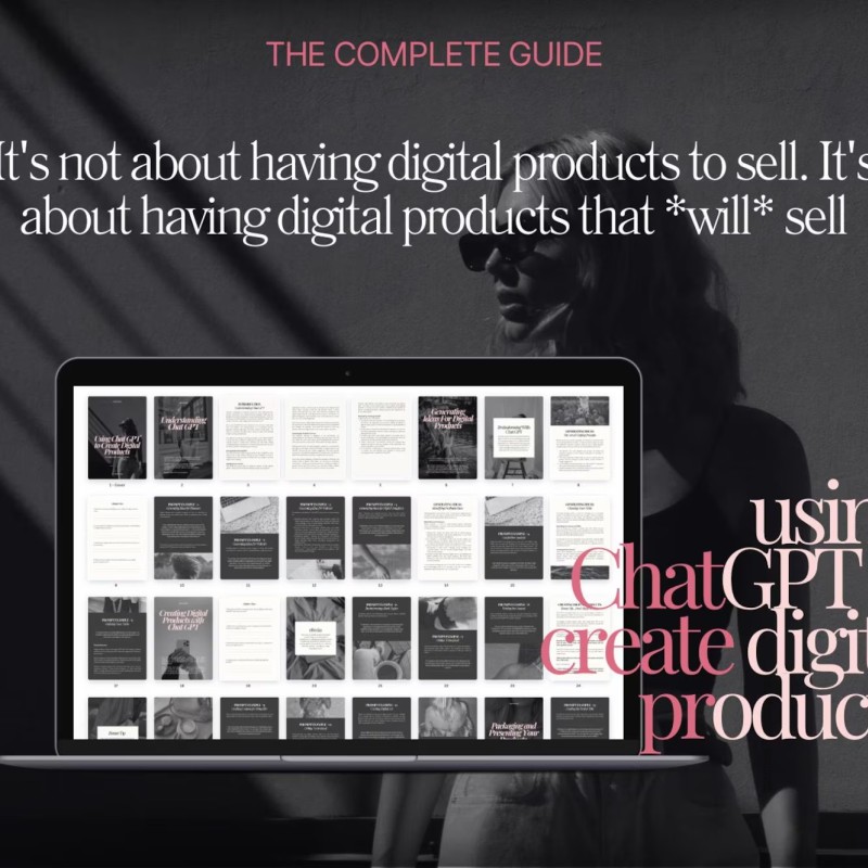Create Digital Products with ChatGPT  AI eBook for Product Ideas & Strategy  Editable pdf + Canva Crash Course  PLR MRR Included