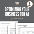 Optimizing Your Business Website for AI, How to Get Your Business Recommend in AI Searches 6-Page Checklist & Plan