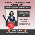 Scaling Your Business With ChatGPT Ebook with Master-Resell-Rights, DFY ChatGPT for Business Growth Guide PLR, AI Ebook Ready-to-resell