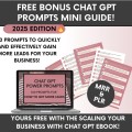 Scaling Your Business With ChatGPT Ebook with Master-Resell-Rights, DFY ChatGPT for Business Growth Guide PLR, AI Ebook Ready-to-resell