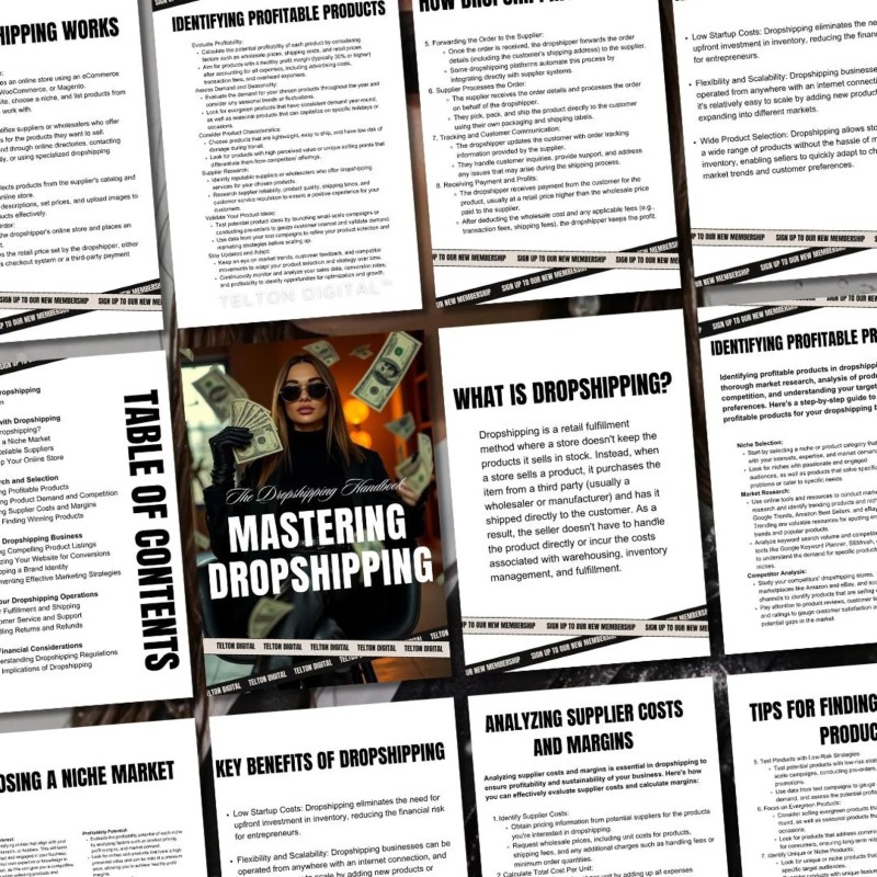 The Dropshipping Handbook  Beginner Guide to Start an Ecommerce Business  Shopify Dropshipping Strategy