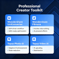 Creator’s All-in-One Toolkit | Wondershare + Topaz 4-Pack