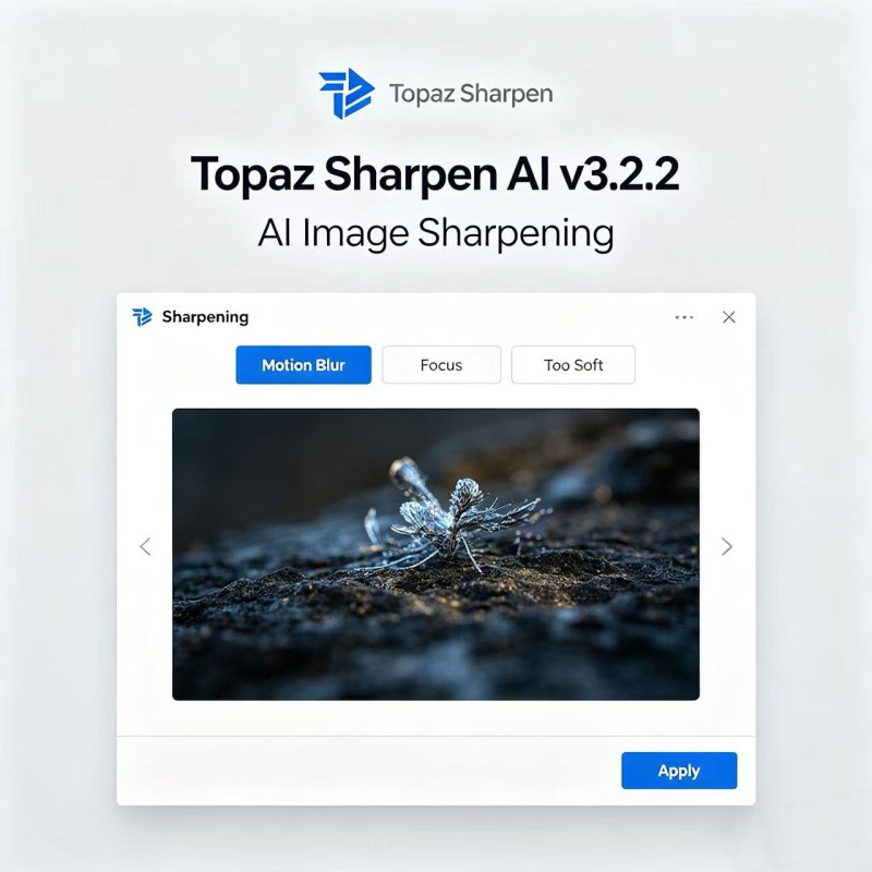 AI Image Sharpening Software | Topaz Sharpen AI v3.2.2